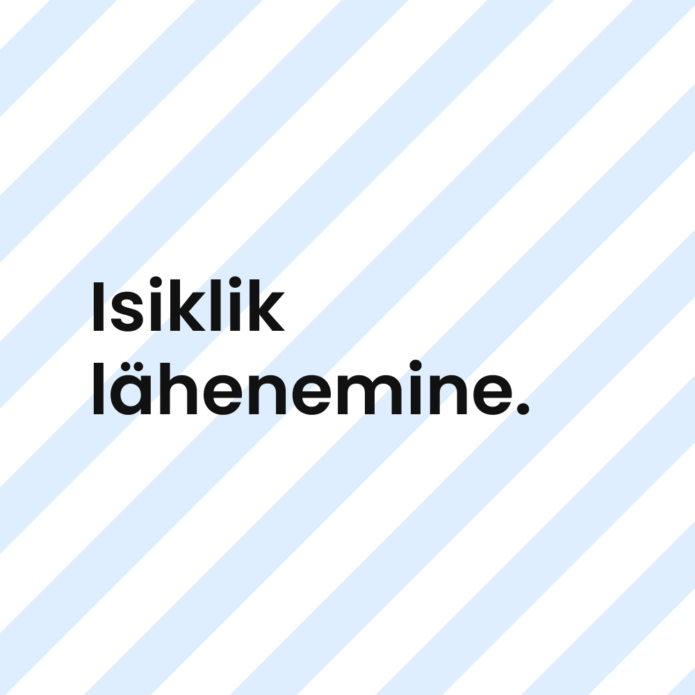 Illustratsioon tekstiga “Isiklik lähenemine” – personaalne ja kliendikeskne digiturunduse lähenemine